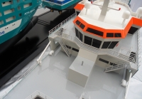 custom made model of 108m Offshore Support Vessel